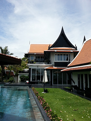 house and pool